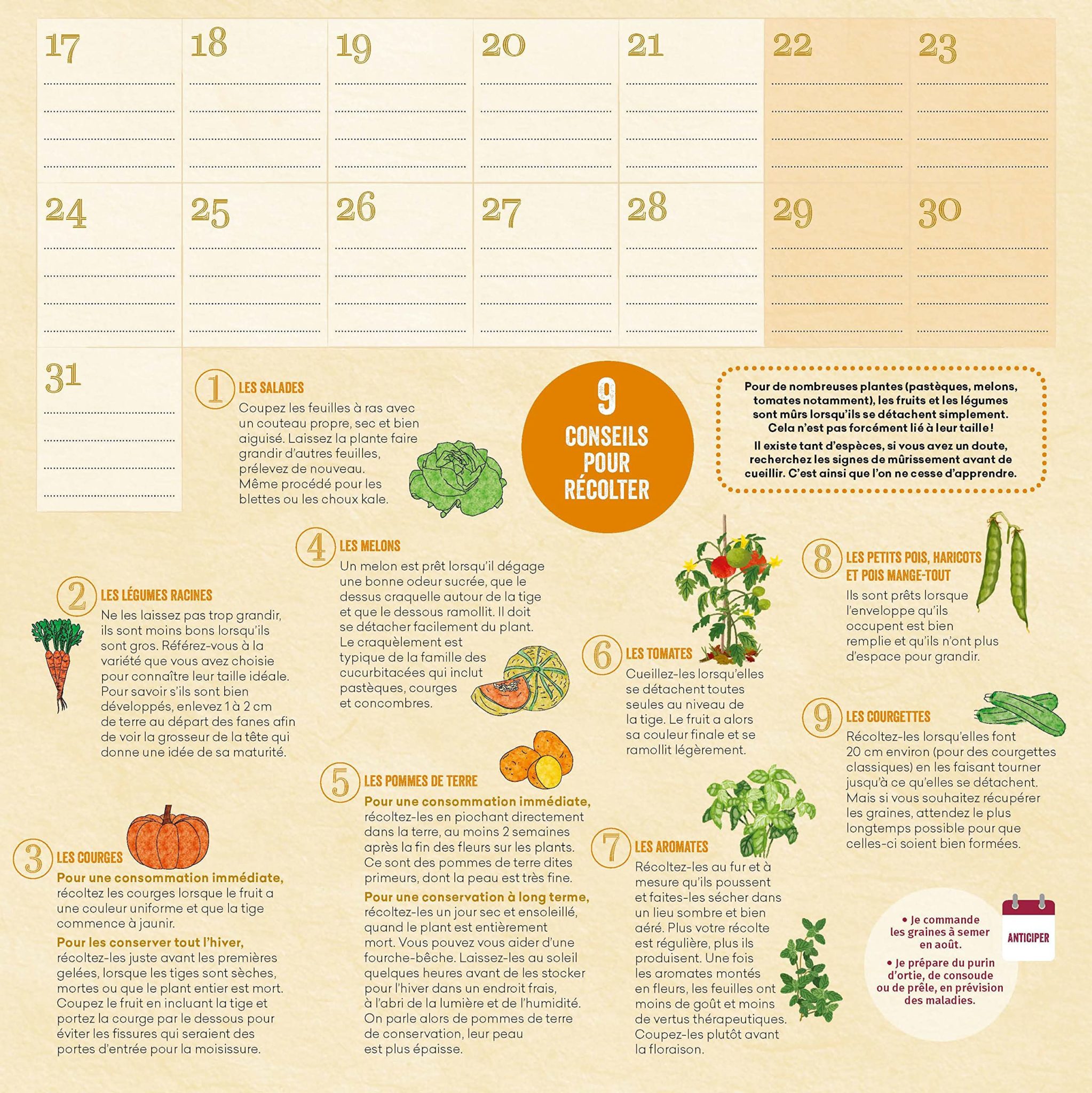 Calendrier permaculture 2023 - Le calendrier du jardin.